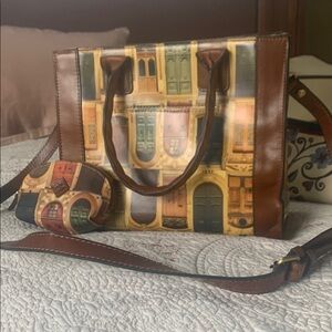 Brown Multi-Color Women's Bag